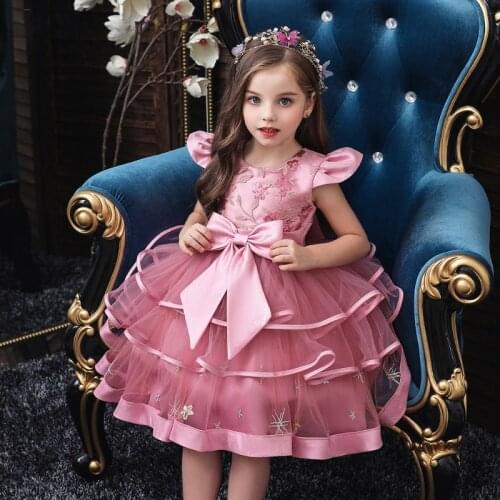 Childrens Clothing Girls Princess Dress Childrens Performance Dress Dress Big Bow Cake Tutu Skirt