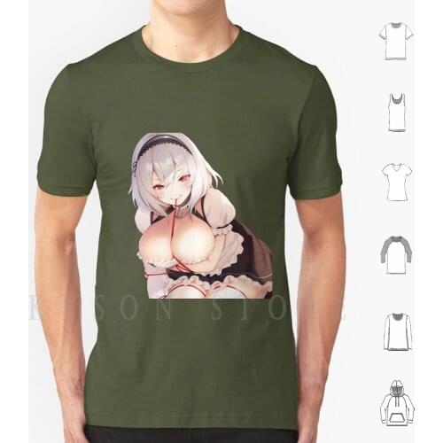 Sirius-Azur Lane T Shirt Men Cotton Azur Lane Anime Azur Lane Atago Manga Akagi Enterprise Waifu Azur Lane Peeker