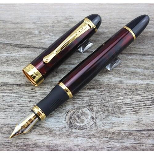Jinhao X450 Luxury Brand Pens Stationery Office School Supplies Fountain Pen Chinese Red Lacquer Black Line ink Gift pen