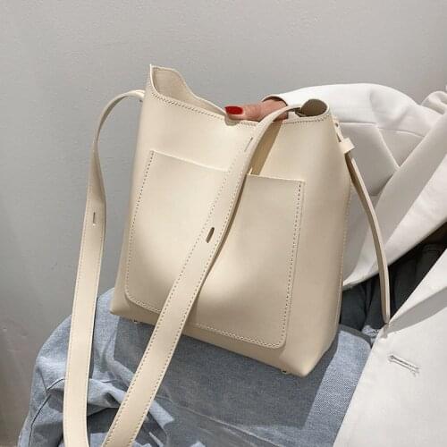 Handbag Women Bags Set Designer Casual Tote Bags Female Vintage Women Leather Shoulder Bag Lady Bucket Crossbody Bag Travel Sac