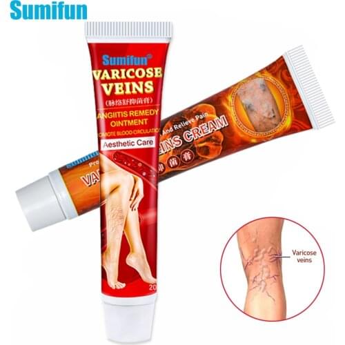 Sumifun 2Types of Varicose Veins Treatment Cream 100% Original Vasculitis Phlebitis Spider Pain Relief Ointment Medical Plaster