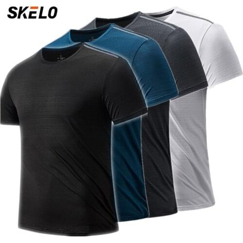 Mens Running T-Shirts, Quick Dry Compression Sport T-Shirts, Fitness Gym Running Shirts, Soccer Shirts Mens Jersey Sportswear