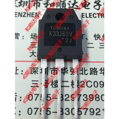 New 2pcs K33J60V TO-3P 600V 33A