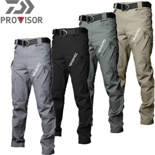 2021 New Daiwa Breathable Waterproof Fishing Pants Camouflage Hiking Hunting Camping Outdoor Wear Thin Spring Fishing Clothes