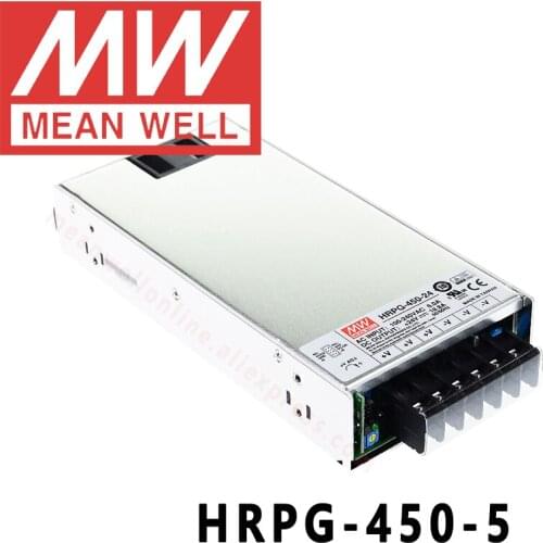 Original MEAN WELL HRPG-450-5 5V 90A meanwell HRPG-450 5V 450W Single Output with PFC Function Power Supply