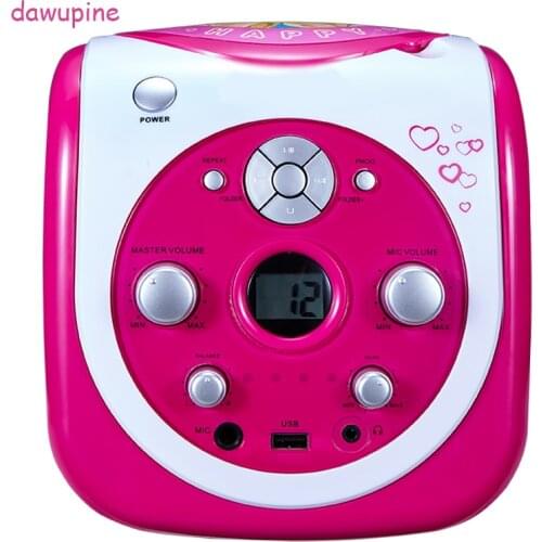 PC-8088 Portable CD MP3 WMA Player USB Disk Socket MIC Microphone jack Karaoke Machine AUX In Earphones Socket Stereo Speaker