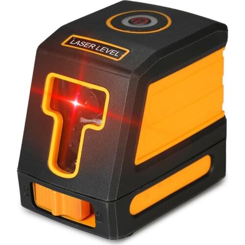 Self-Leveling 2 Lines Red Laser Level Professional Horizontal and Vertical Cross Line Leveling Super Powerful Red Laser Level
