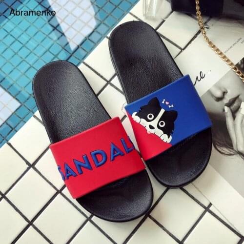 Slides Women Slippers Summer Beach Slides Cartoon female Home Platform Sandal Women Shoes Flip Flops Zapatillas Mujer Size 35-44