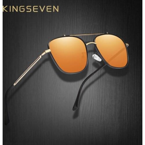 KINGSEVEN BRAND DESIGN Driving Male Sunglasses Men Polarized Sun glasses Fashion Style Eyewear UV400 Gafas De Sol Masculino