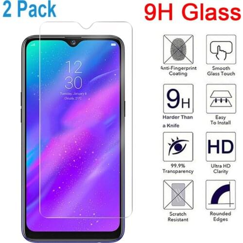 2pcs/lot Tempered Glass for Realme X XT U1 Q Protective Glas Screen Protector for Realme X2 Pro C1 C2 2019