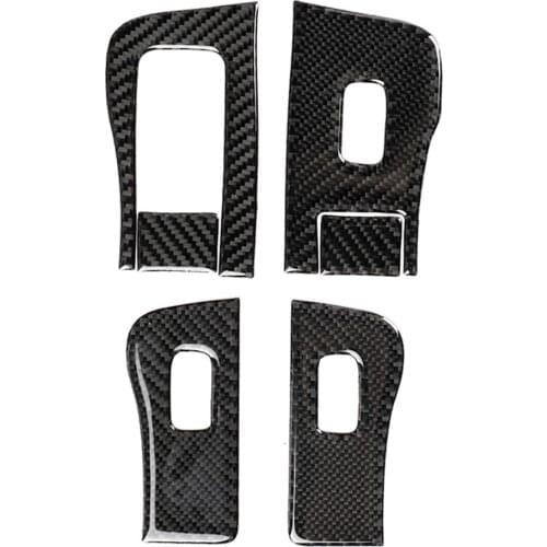 Replacement For Tesla Model 3 Window Control Switch Panel Cover Carbon Fiber Trim Sticker Decor
