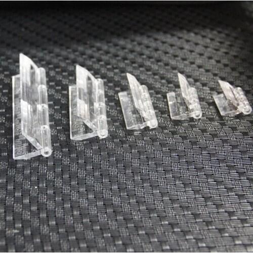 Acrylic Transparent Hinge Plexiglass Folding Door Shaft Doors and Windows Plastic Hinges 10pcs