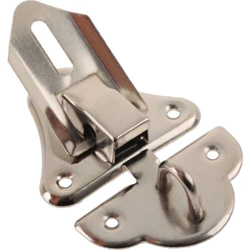 2pcs 48*35mm Box Latch Hasp Hasps Iron Lock Catch Latches for Jewelry Box Buckle Suitcase Buckle