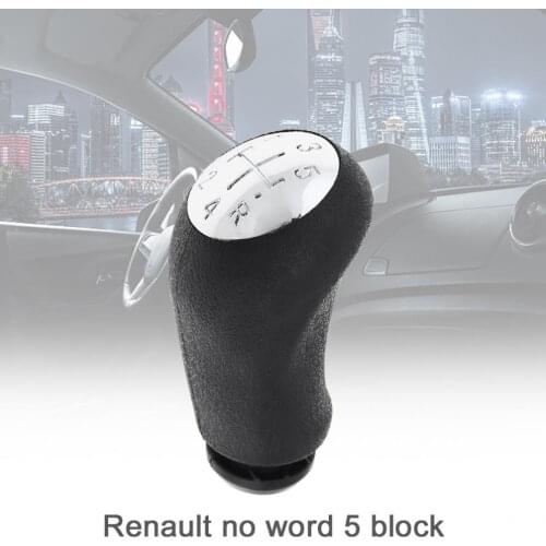 5 Speed ABS +Chrome Car Manual Gear Shift Handball Knob for Renault CLIO MK3 3 III Megane MK2 Scenic MK2 / 5 Gear Models