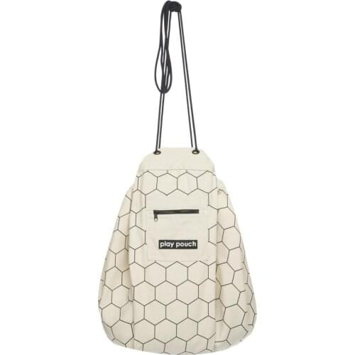 Honeycomb Pattern Kids Baby Play Mat Floor Rug Toy Storage Mat Bag Pouch 140cm Diameter