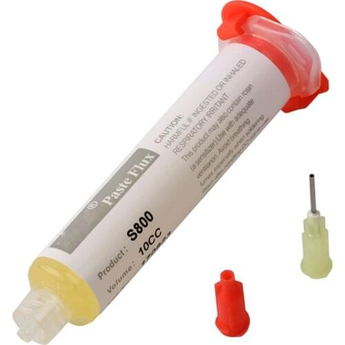 1Pc JImbon S800 10CC Solder Paste Flux Soldering Paste With 1pc Needle For Soldering SMD BGA Dispensing Welding Flux