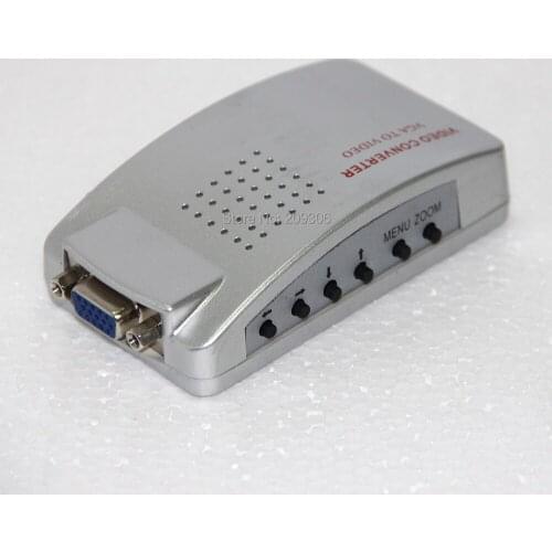 CV2AV VGA to AV S-video VGA converter easy to convert the video signal to add more joys for family video equipment