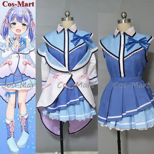 Anime VTuber Yuuki Chihiro Cosplay Costume Idol Fashion Uniform Dress Unisex Activity Party Role Play Clothing Custom-Make Any