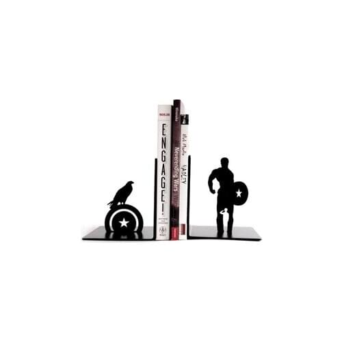 Creative student book retro minimalist by animation Bookends Book Plate desktop office telescopic iron bracket home decorations