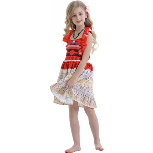 Ocean Elements Create A Classic Summer Open Back Childrens Dress With Beautiful Print For Role Play