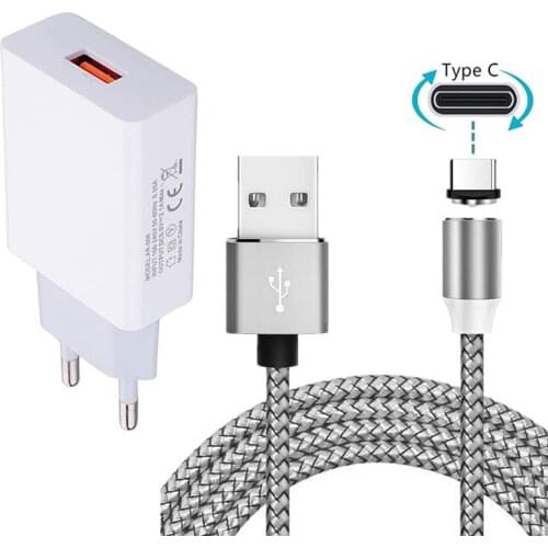 Magnetic Type C usb Cable For Samsung galaxy M31 A51 A20e LG Stylo 5 4 Xiaomi Mi 10 Redmi Note 8 9 Pro Phone Charger USB adapter