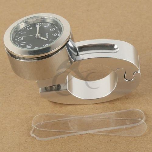 Motorcycle 7/8" 1" Handlebar Mount Clock Watch for Kawasaki Ninja ZX Vulcan ZRX
