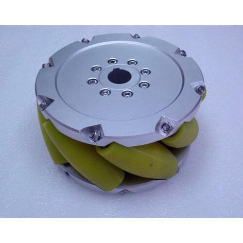 A set of 10inch(254mm) mecanum wheel with PU roller(Load cacipity 1200KG) NM254A