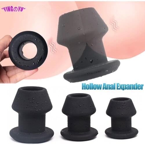 Huge Anal Plug Hollow Buttplug Prostate Massager Vagina Dilator Anus Expander Adults 18+ Erotic Products Sex Toys for Couples