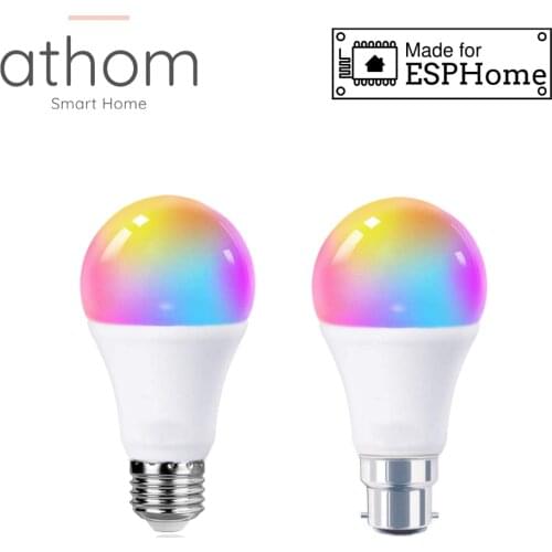 ATHOM pre flashed ESPHome Smart bulb ESP8285 Works With Home Assistant