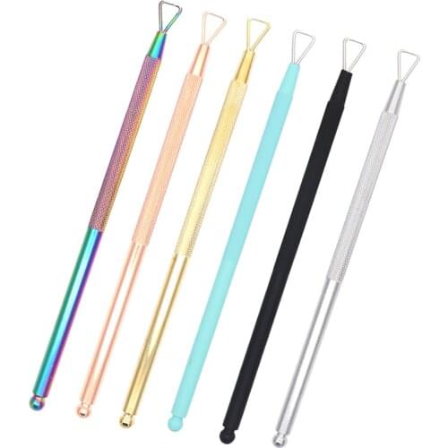 Stainless Steel UV Gel Polish Remover Bar Nail Art Push Culticle Pusher Dead Skin Removing Cleaner Manicure Pedicure Care Tool