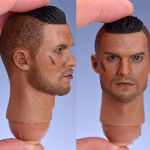 VM017 1/6 The Dark Zone Agent Head Sculpt Fit 12'' Dolls Body Model Male Head Carving In Stock