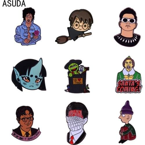 Cartoon brooch and enamel pins Men and women fashion jewelry gifts anime movie novel lapel badges