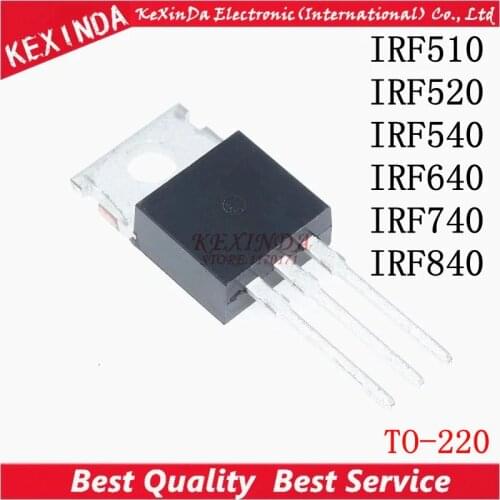 10PCS/LOT IRF510 IRF520 IRF530 IRF540 IRF640 IRF740 IRF840 Transistor TO-220 new and original