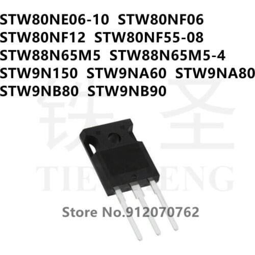 10PCS/LOT STW80NE06-10 STW80NF06 STW80NF12 STW80NF55-08 STW88N65M5 STW88N65M5-4 STW9N150 STW9NA60 STW9NA80 STW9NB80 STW9NB90