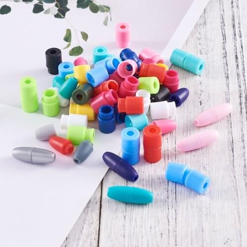 118 Sets Breakaway Plastic Clasps with Plastic Lanyard Safety Jewelry Making Barrel Connectors Fasteners Bracelet Hook Clasp