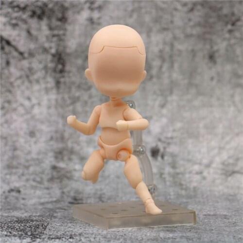 14cm Q Ver. He She BODY KUN / BODY CHAN Ferrite Movable Body Feminino Mannequin bjd Art Sketch Draw Action Toy Figures