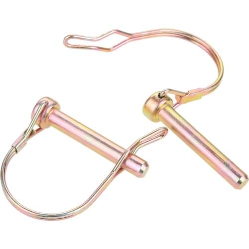2Pcs Steel Quick Lock Release Trailer Truck Coupler Safety Pins Bicycle Stroller Cargo Boat Hitch Hook Clip D Shape Buckle Pins