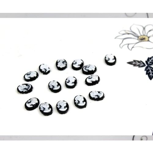 300pcs Mini Cameo Floating Charm Lolita Cute Cameo Victorian 8mm*6mm for doll etc