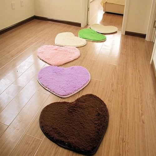 30X40cm Anti-Skid Fluffy Shaggy Area Rug Home Bedroom Bathroom Floor Door Mat