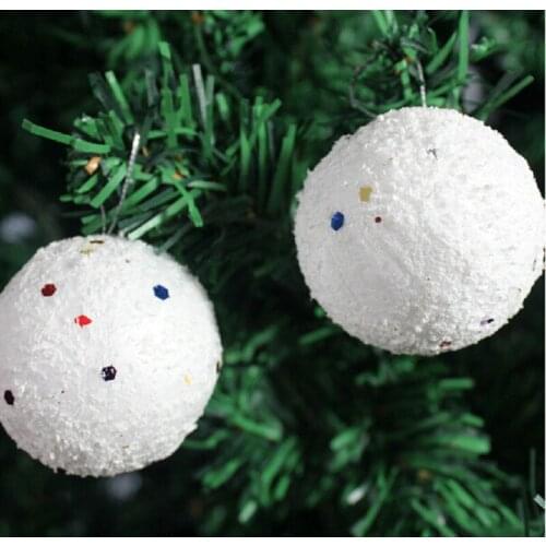 6pcs Christmas Balls Snowballs Party Ornaments Xmas Tree Hanging Decorations