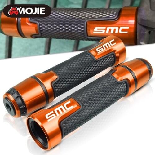 7/8" 22MM CNC Motorcycle handlebar grip ends handle bar Motorbike handlebar grips FOR 690 SMC SMC-R 2012 2013 2014 2015 2016
