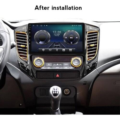Autoradio 6+128G Android 11 Car Stereo For Mitsubishi L200 5 2015 - 2019 Auto Audio Multimedia Video Player Navigation GPS Frame