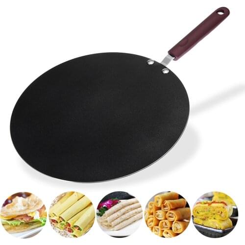 Large Aluminum Alloy Non Stick Dosa Tava Pan Indian Naan Roti Chapati Flat Bread Pancake