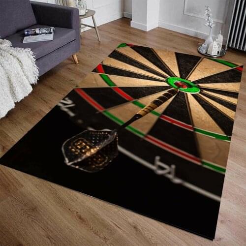 Dart Board, Target Board 1 Patterned Carpet ,Non Slip Floor Carpet,Teens Carpet,Turkish Rug
