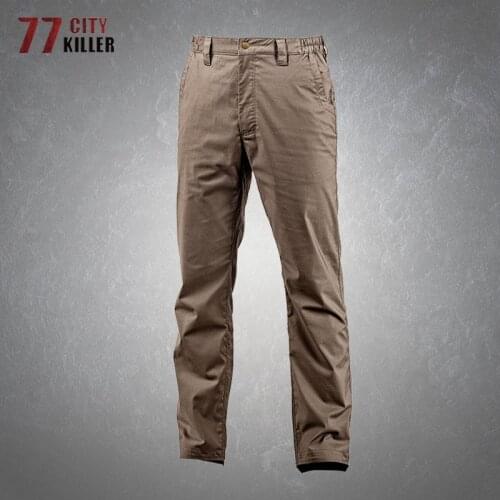 Elasticity Tactical Pants Mens Casual Breathable Wear-resistant Cargo Trousers Male Outdoor Commute Military Pants IX6 Joggers