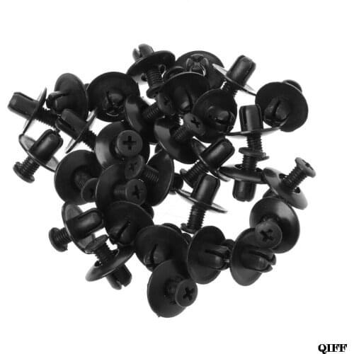 Wholesale 30Pcs Car 8mm Fender Splash Guard Retainer Clip Fastener For Honda Accord Civic Prelude May06