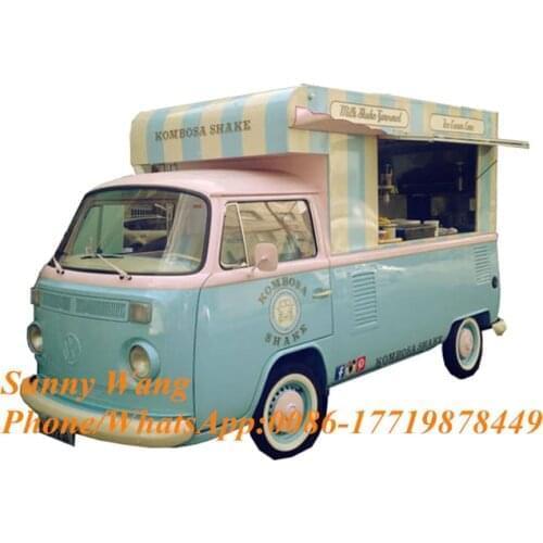 4.7m Long Kitchen Cooking Mobile Food Truck Food Trailer Cart Ice Cream Van With Fully Kitchen Equipment