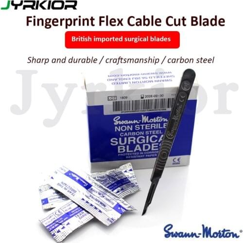 Jyrkior UK Swann morton Carbon Steel Scalpel Surgical Blade For Mobile Phone Protector film Fingerprint Cable Repair Cut Tools