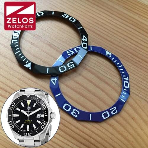 Aluminium bezel for TAG HEUER AQUARACER automatic watch WAY201