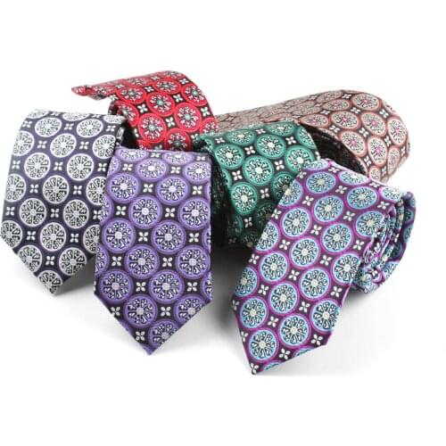 Linbaiway 6cm Polyester Ties for Mens Wedding Long Skinny Tie Jacquard Necktie Formal Business Classic Neck Tie Custom Logo